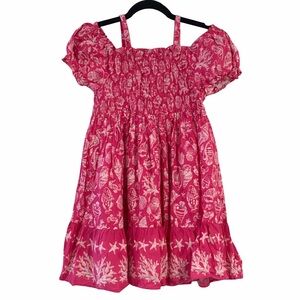 Tommy Bahama Pink and White Dress size 10/12